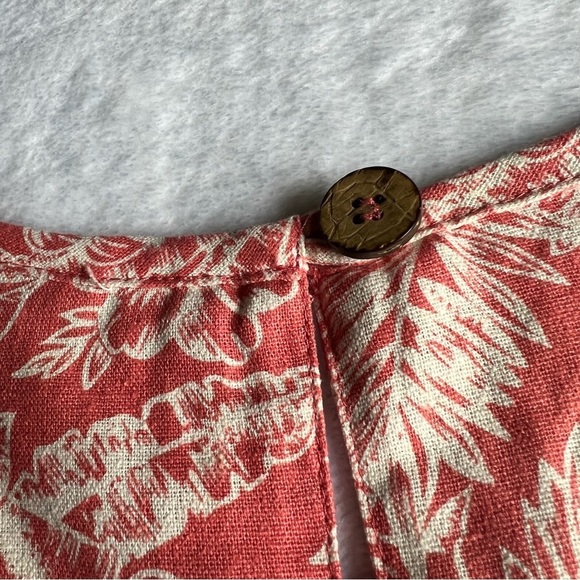 H LOOK 100% SILK Tropical Print Maxi Dress Sleeveless Size M Casual Sundress - Picture 6 of 8